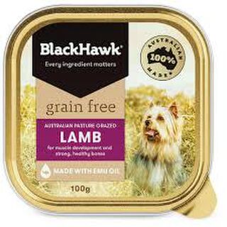 Black Hawk Adult Grain Free Wet Dog Food Lamb 100g x9