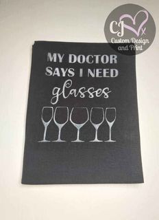 I need glasses Tea Towel