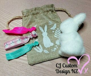 Easter Hair Ties Gift Bag