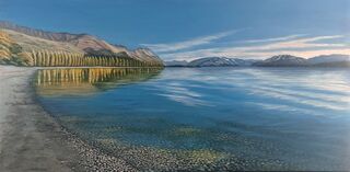 Landscape painting titled TRANSCENDENT