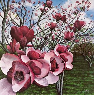 Blushing Magnolia A3+ limited edition print