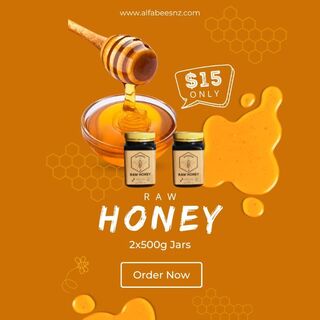 Raw Multifloral Honey 2x500g for $15