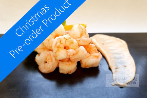 Prawns Cooked & Peeled (Shrimp) Frozen Pieces 250g - PRE-ORDER