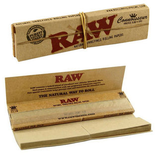 RAW Connoisseur Classic - King Size Slim Rolling Papers & Tips