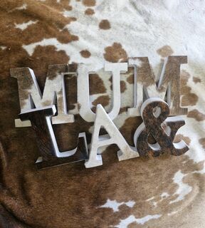 Cowhide Letters