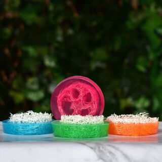 Glycerine Loofah Soap - Various colours