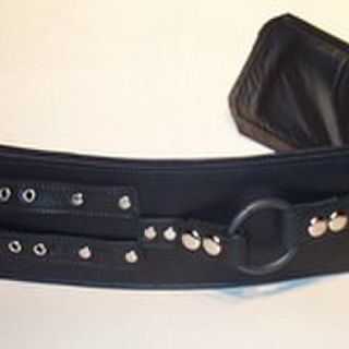 Fold Leather Thigh Strap on