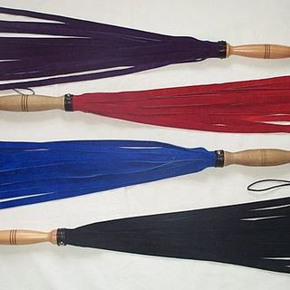 Suede Flogger Wooden Handle 70cm - choose colour