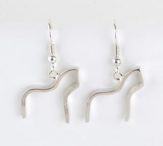 Solid Silver Alpaca Earrings