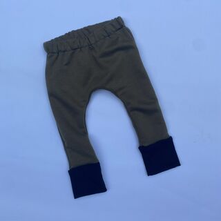 Harem Pants Size 6-9m - Olive/Black