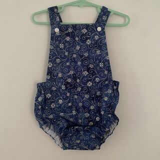 Romper - Navy Swirls