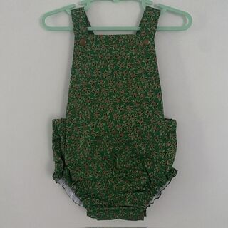 Green Metallic Holy 12-18m romper