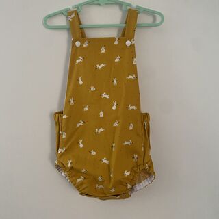 Mustard bunny 18-24m romper