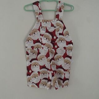 Overalls - Santa Face Allover - Size 3