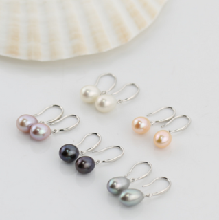 Sterling Silver & Freshwater Pearl Drop Earrings