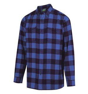 Ridgeline - Mens Organic Check Shirt Blue