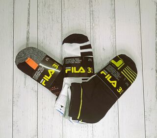 Fila - Cushion Foot Ped Sock 3pk Assorted - Size 6-10