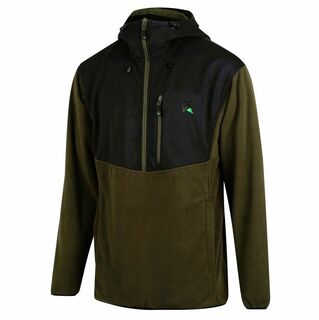 Ridgeline - Ascent Half Zip Fleece Top - Forest/Black