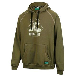 Ridgeline - Contrast Stitch Hoodie Forest Green