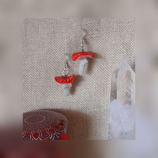 AMANITA MUSHROOM EARRINGS