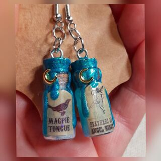MAGPIE & ANGEL POTION EARRINGS