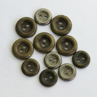 Metal Button 2 hole 12.5mm - 2 colours