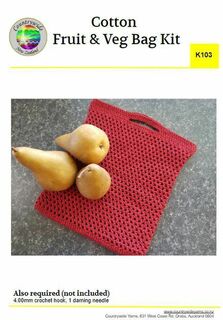 Creative Kit - Cotton Fruit & Veg Bag Crochet Kit