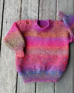 P382 8 ply Baby Sweater Pattern