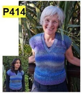 P414  DK/8 ply Vest Teen/Small Adult
