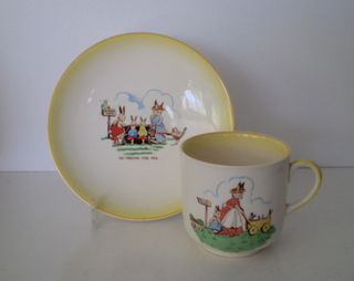 Davison & Son 'Funny Bunny' Nursery Ware Cup and Saucer