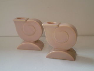 Poole Snail Candle Holders