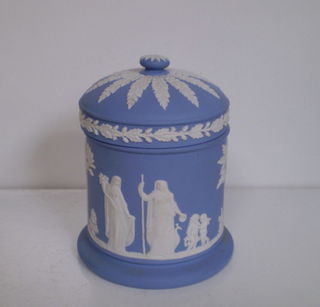 Wedgwood Blue Lidded Pot