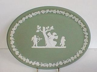 Wedgwood Green Oval Plaque