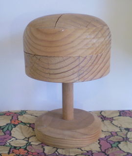 Wooden Hat Block with Stand