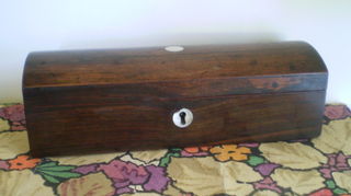 Rosewood Box with Mother of Pearl