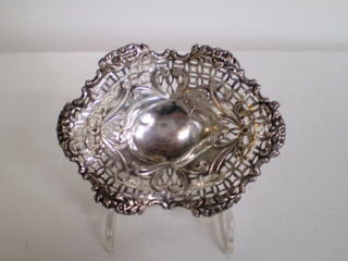 Ornate Sterling Silver Dish, Birmingham 1896