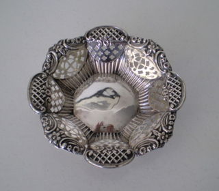 Sterling Silver Pierced Dish, Birmingham 1899