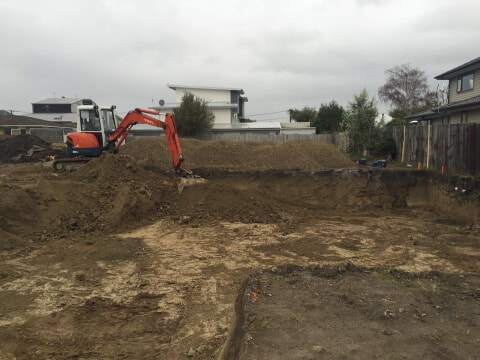 Foundation excavation Christchurch