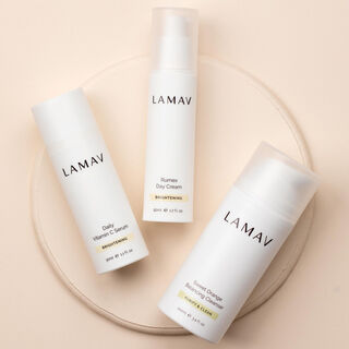 LAMAV Brightening Organic Skincare Essentials 3 Pack