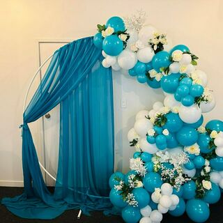 Halo Hoop + Draping & Floral Backdrop