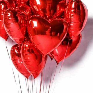 Bunch of Helium Hearts