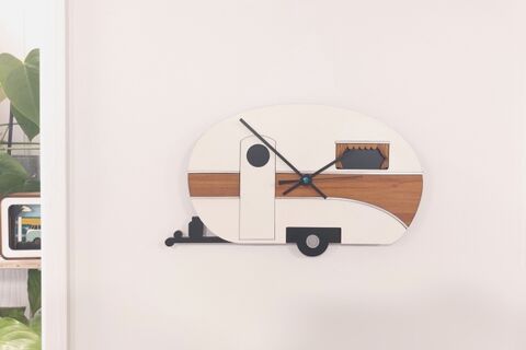 Caravan Clock Rimu