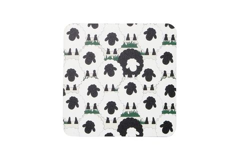 Pattern Coasters Sheep Single