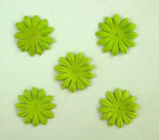 2cm Gerbera Petals - Lime Green