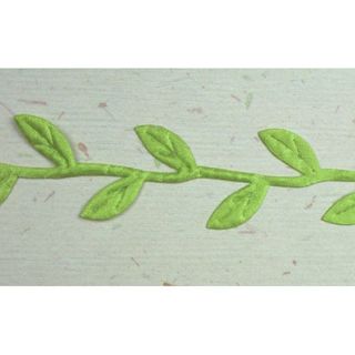 Leaf Garland Ribbon - Lime Green