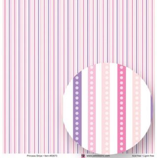 Princess Stripe 12x12 Patterned Paper