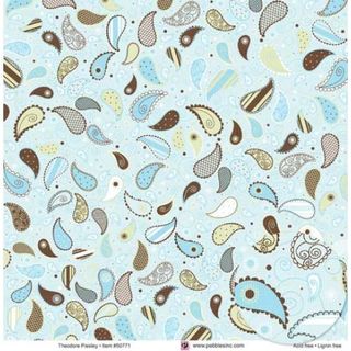 Theodore Paisley 12x12 Patterned Paper