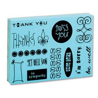 Sentiments Rubber Stamp Set by Image Tree