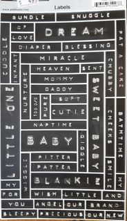 Baby Labels Sticker Sheet