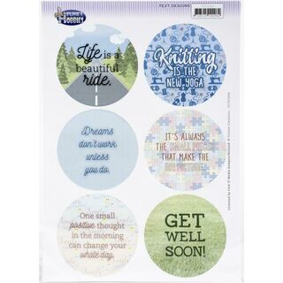 Funky Hobbies Stickers - 2 sheets